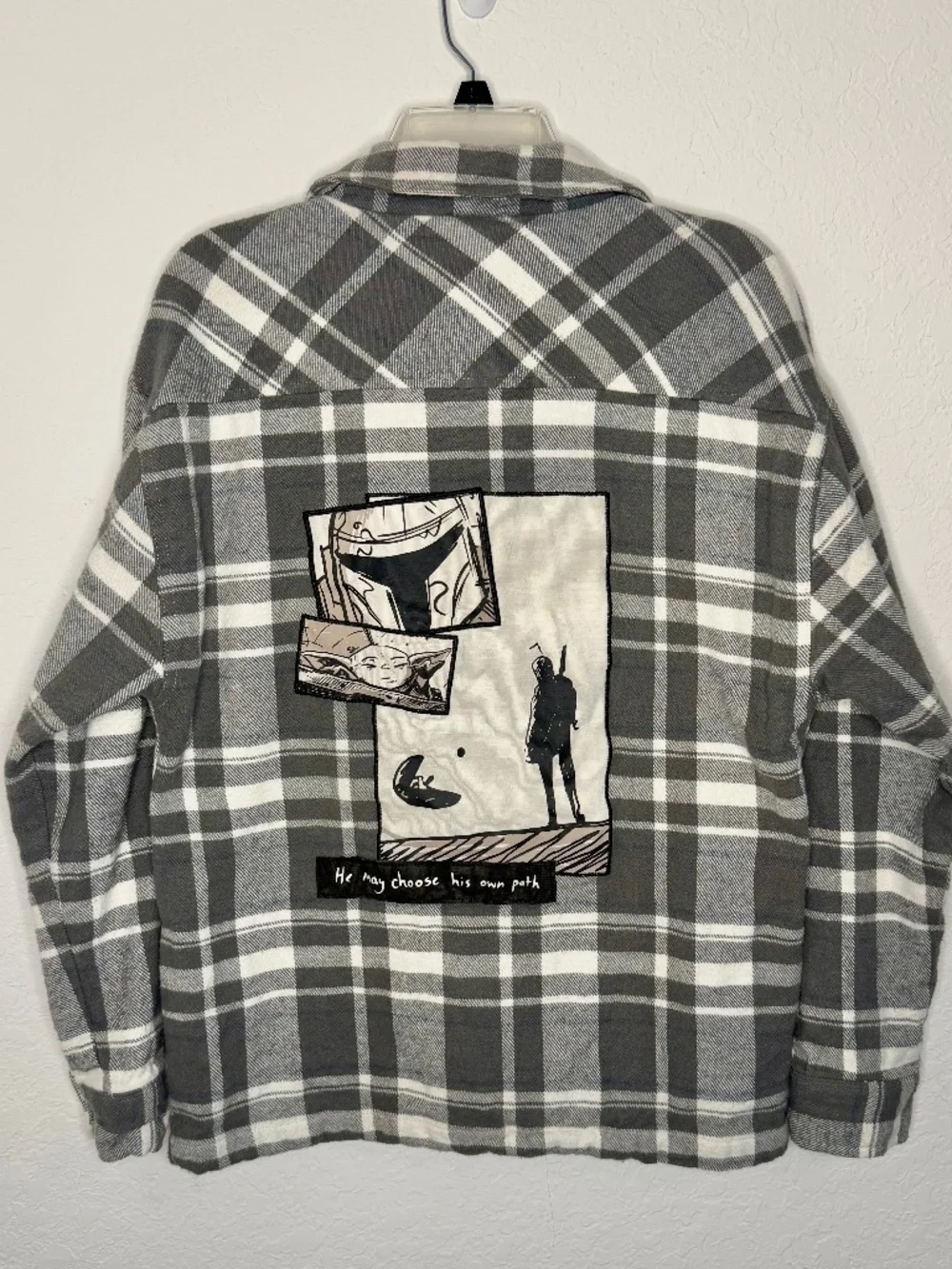 Disney Star Wars Plaid Flannel Jacket, Men's/Unisex Size S